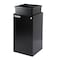 Alpine Industries 58-Gallon 2-Stream Black Steel-Green Recycling Bin Station ALP4450-BLK-KIT8 - alternate 9